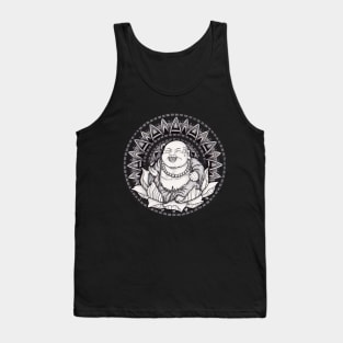 Happy Buddha Mandala - in tie dye or solids Tank Top